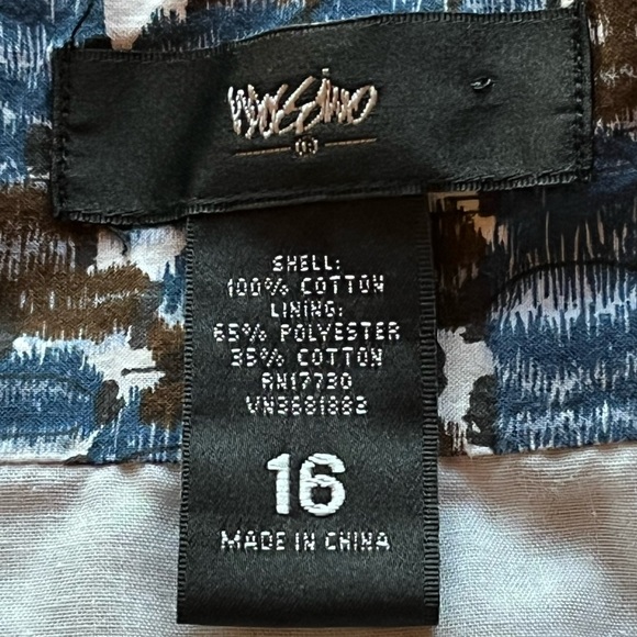 Mossimo Pleated Skirt, Blue Brown | 16 - Picture 11 of 13